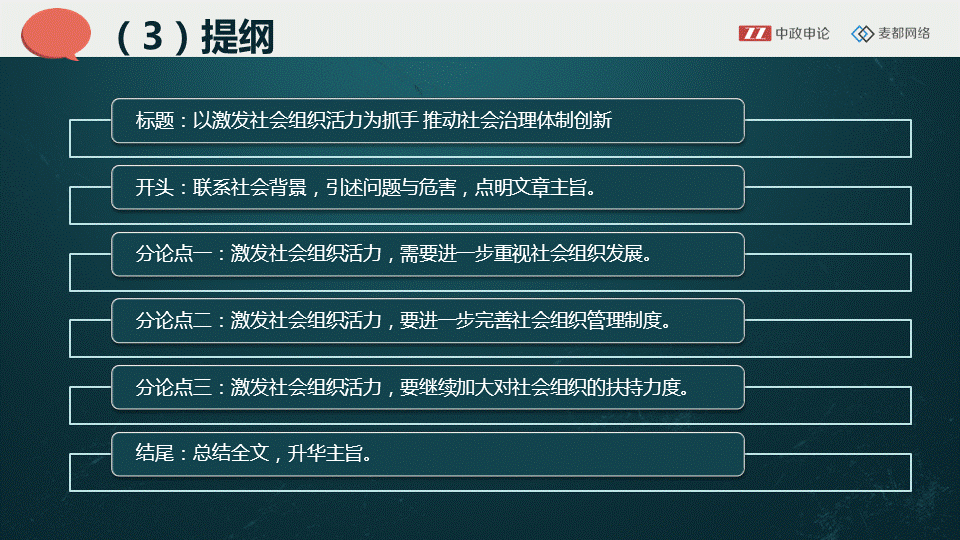 申论视频   申论文章提纲的写作技巧